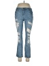 Noisy May Hearts Blue Jeans Size 30 waist - photo 1