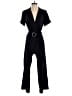 Monteau 100% Polyester Solid Black Jumpsuit Size S - photo 1