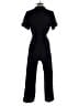 Monteau 100% Polyester Solid Black Jumpsuit Size S - photo 2