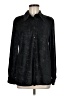 Fred David 100% Polyester Metallic Black Long Sleeve Blouse Size 8 - photo 1