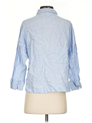 Sigrid Olsen 3/4 Sleeve Button-Down Shirt (view 2)