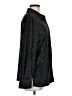 Fred David 100% Polyester Metallic Black Long Sleeve Blouse Size 8 - photo 4