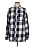 Old Navy 100% Cotton Checkered-gingham Gray Long Sleeve Button-Down Shirt Size M - photo 1