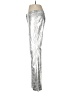 Muche et Muchette 100% Polyester Metallic Silver Casual Pants Size XS - photo 5