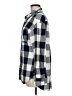 Old Navy 100% Cotton Checkered-gingham Gray Long Sleeve Button-Down Shirt Size M - photo 5