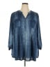 Cocomo Blue 3/4 Sleeve Blouse Size XXL (estimated) - photo 1