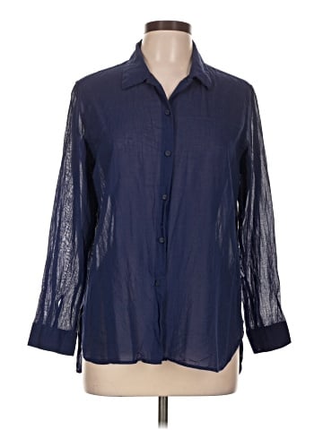 Ines de la Fressange for Uniqlo 3/4 Sleeve Button-Down Shirt (view 1)