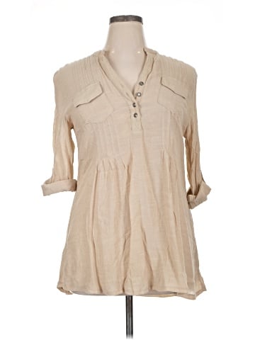 GNW 3/4 Sleeve Button-Down Shirt (view 1)
