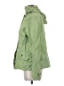 Lands' End 100% Nylon Solid Green Raincoat Size S - photo 5