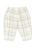 Elegant Baby 100% Cotton Plaid Ivory Khakis Size 3-6 mo - photo 2