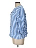 St. John's Bay 100% Rayon Stripes Blue 3/4 Sleeve Blouse Size L - photo 5