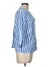 St. John's Bay 100% Rayon Stripes Blue 3/4 Sleeve Blouse Size L - photo 4