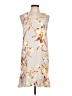 Leith 100% Polyester Print Tan Casual Dress Size L - photo 1