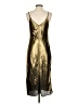 Express 100% Polyester Metallic Gold Cocktail Dress Size S - photo 2