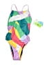 Speedo Color Block Green One Piece Swimsuit Size XXS (26) - photo 1