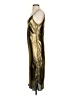 Express 100% Polyester Metallic Gold Cocktail Dress Size S - photo 5