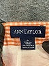 Ann Taylor 100% Silk Checkered-gingham Orange Silk Pants Size 8 - photo 7