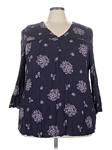 Skies Are Blue 3/4 Sleeve Blouse (view 1)