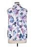 Elle 100% Polyester Floral White Sleeveless Blouse Size XL - photo 2