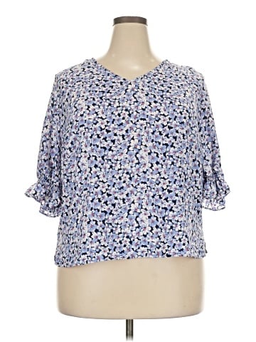 Well Worn 3/4 Sleeve Blouse (view 1)