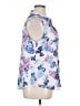 Elle 100% Polyester Floral White Sleeveless Blouse Size XL - photo 4