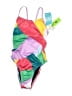 Speedo Color Block Pink One Piece Swimsuit Size XXS (26) - photo 1