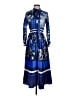 Dalia Macphee Print Blue Casual Dress Size S - photo 1