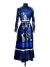 Dalia Macphee Print Blue Casual Dress Size S - photo 2