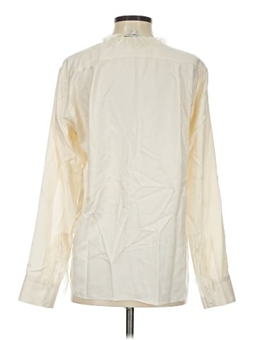 Helmut Lang Long Sleeve Silk Top (view 2)