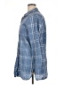 dip 100% Cotton Plaid Blue Long Sleeve Button-Down Shirt Size XL - photo 5