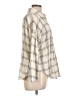 Blu Pepper 100% Cotton Plaid Ivory Long Sleeve Button-Down Shirt Size L - photo 4