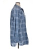 dip 100% Cotton Plaid Blue Long Sleeve Button-Down Shirt Size XL - photo 4