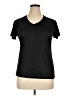 Danskin Now 100% Polyester Black Short Sleeve T-Shirt Size XL - photo 1