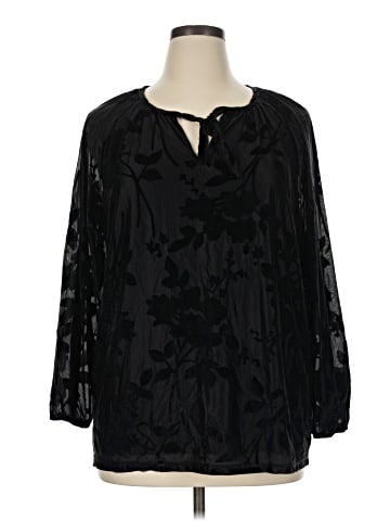 Roaman's 3/4 Sleeve Blouse (view 1)