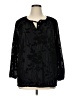 Roaman's Black 3/4 Sleeve Blouse Size 14 (M) - photo 1