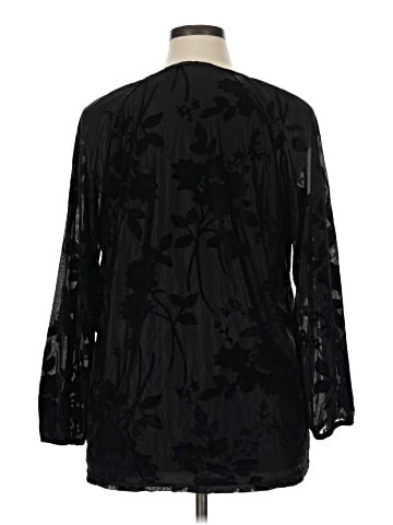Roaman's 3/4 Sleeve Blouse (view 2)