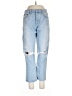 AGOLDE 100% Cotton Hearts Blue Jeans Size 30 waist - photo 1