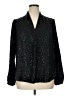 MICHAEL Michael Kors 100% Polyester Black Long Sleeve Blouse Size XL - photo 1