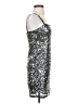 Sisley 100% Polyester Metallic Silver Cocktail Dress Size XS - photo 4