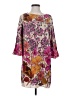 Tibi 100% Silk Print Purple Casual Dress Size 2 - photo 1