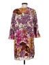 Tibi 100% Silk Print Purple Casual Dress Size 2 - photo 2