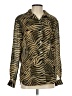 Jordan 100% Polyester Animal Print Gold Long Sleeve Blouse Size S - photo 1