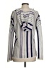 360 Cashmere 100% Cashmere Stripes Silver Cashmere Pullover Sweater Size XS - photo 2