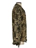 Jordan 100% Polyester Animal Print Gold Long Sleeve Blouse Size S - photo 4