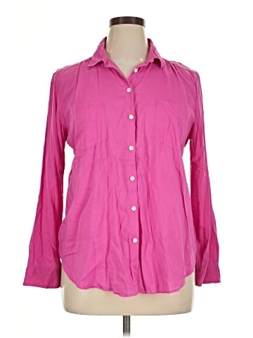 Ann Taylor Factory 3/4 Sleeve Button-Down Shirt (view 1)