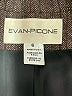 Evan Picone Tweed Burgundy Brown Wool Blazer Size 6 - photo 3