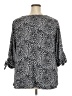 Catherines 100% Polyester Animal Print Gray 3/4 Sleeve Blouse Size 2X Petite - photo 2