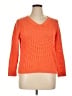 Talbots 100% Cotton Orange Pullover Sweater Size 1X Petite - photo 1