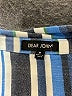 Dear John 100% Viscose Rayon Stripes Blue Long Sleeve Blouse Size M - photo 7
