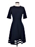 Calvin Klein Solid Blue Casual Dress Size 4 - photo 1